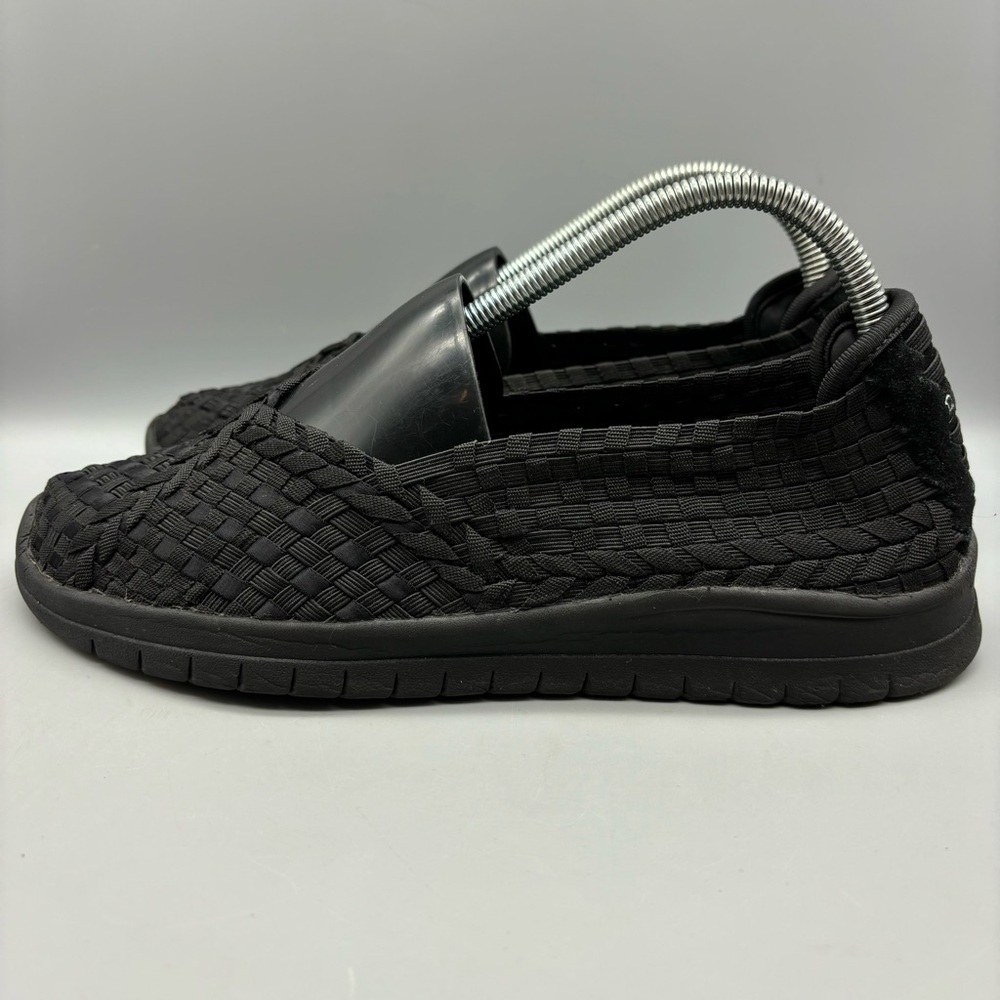 Bobs Flats‎ Women’s Size 9 Black Woven Weave Slip On 31860